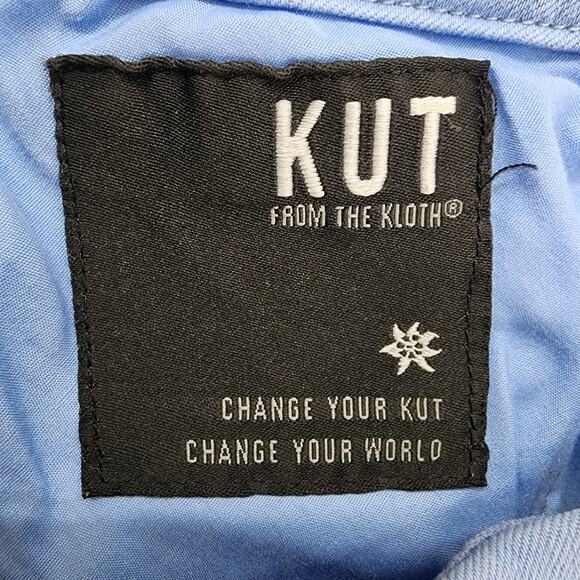 Kut From The Kloth‎ Shorts Womens 10L LONG Blue Catherine Trouser Twill Stretch - Picture 6 of 15